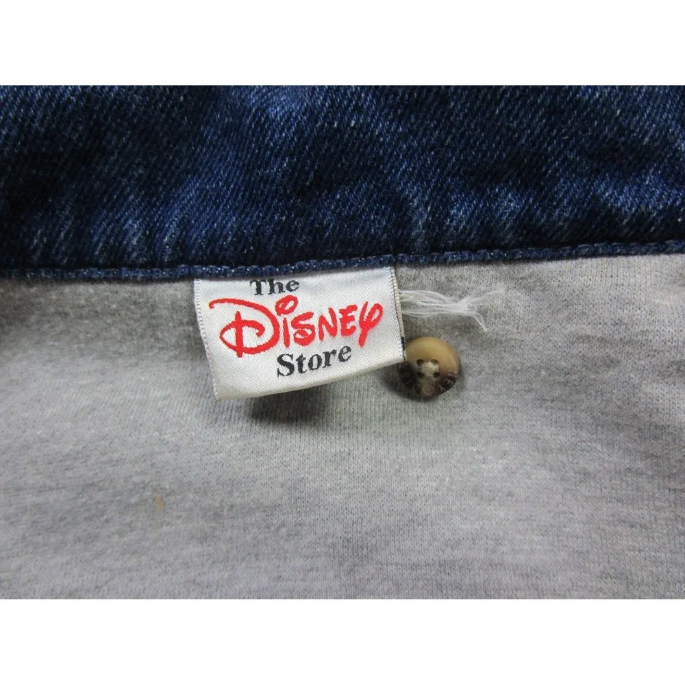 Vintage‎ Disney Store Toy Story Jean Jacket Kids (L) Embroidered Movie w/Pinback